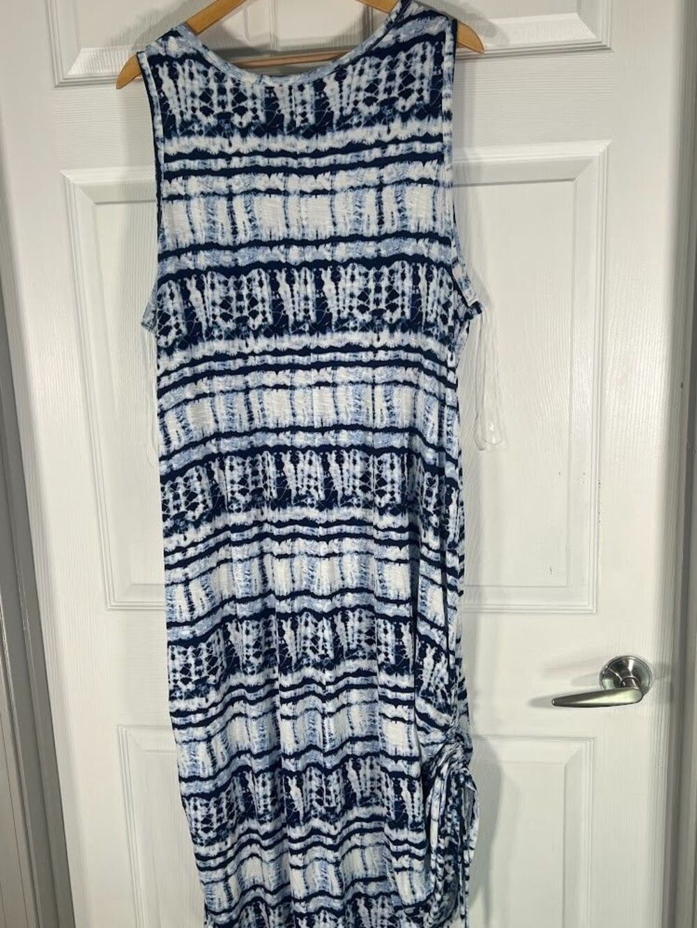 Lane Bryant Tank Maxi Boho Stretch Summer Dress Blue w/Pockets Size 22/24 NWT - Picture 13 of 16